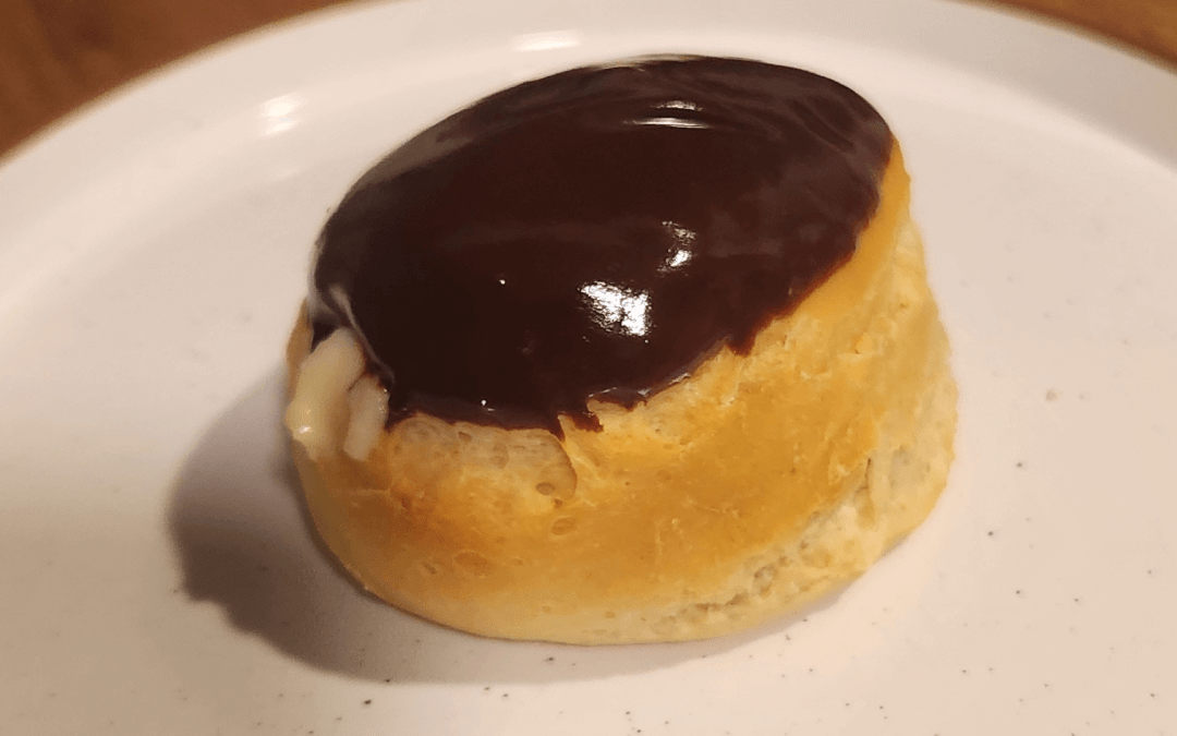 Sourdough Discard Boston Cream Donuts