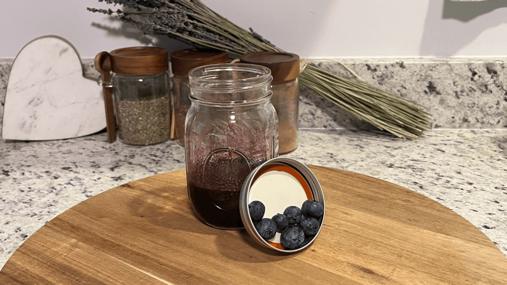 Homemade Blueberry Muffin Simple Syrup