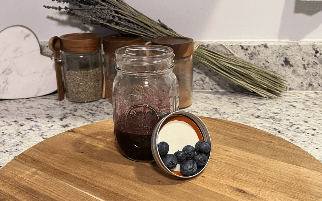 Homemade Blueberry Muffin Simple Syrup