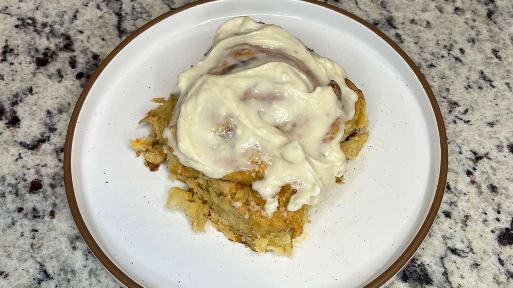 Carrot Cake Cinnamon Rolls With Cream Cheese Frosting