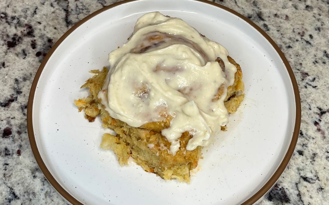 Carrot Cake Cinnamon Rolls With Cream Cheese Frosting