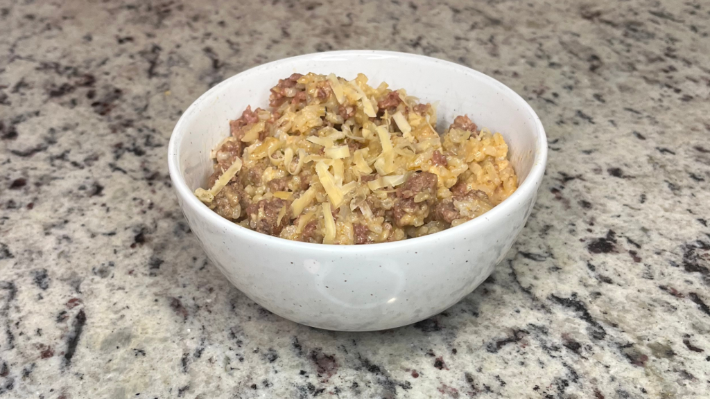 Smoky Gouda Beefy Rice