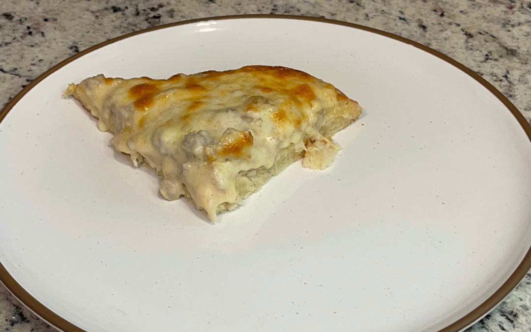 Oven Baked Sourdough Discard Breakfast Pizza