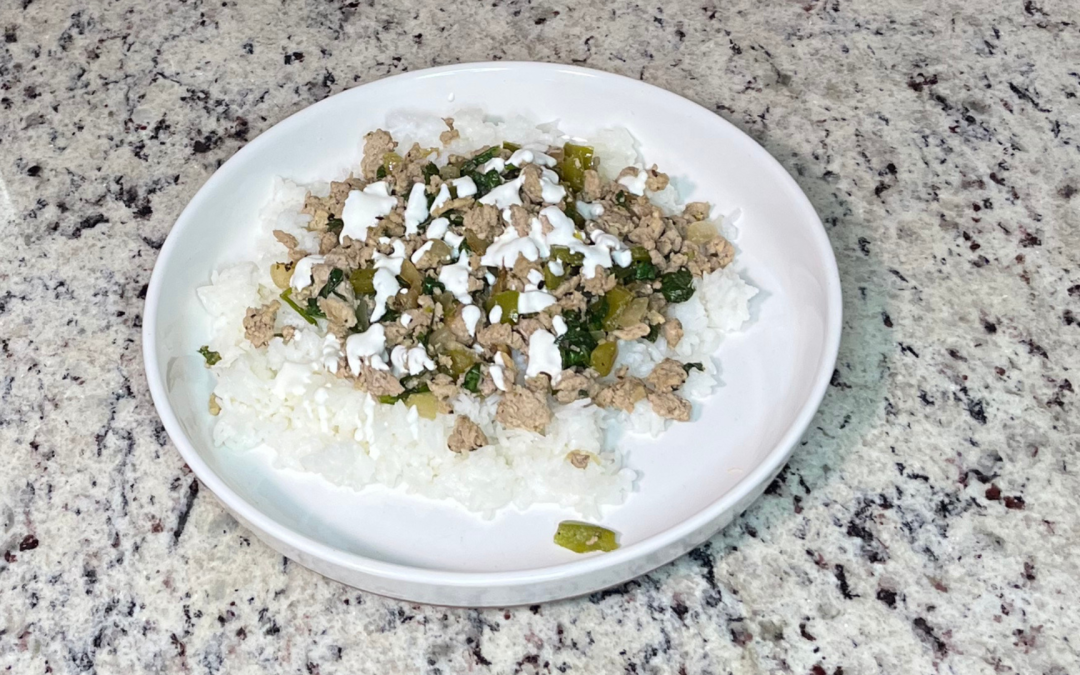 Mediterranean Ground Turkey Bell Pepper Bowl