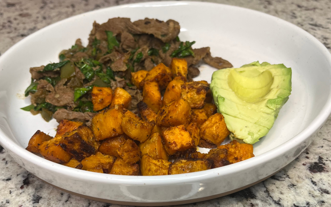 Grass Fed Beef Sweet Potato Skillet