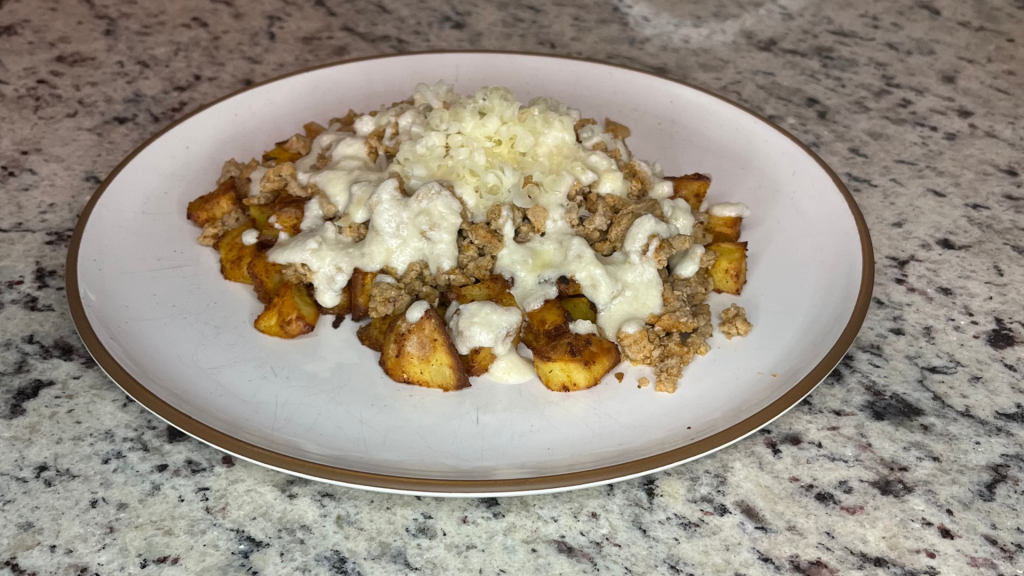 Turkey Burger Potato Bowls