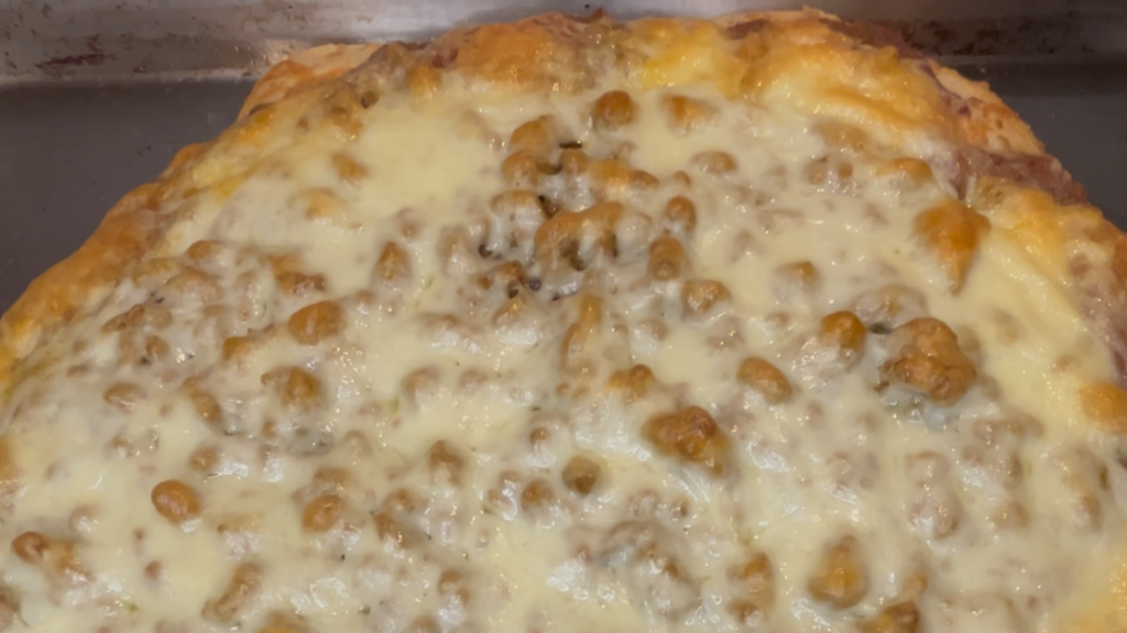 Taco Pizza with Sourdough Discard Crust
