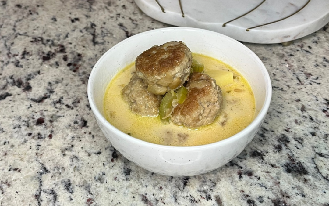 Turkey Meatball Potato Soup